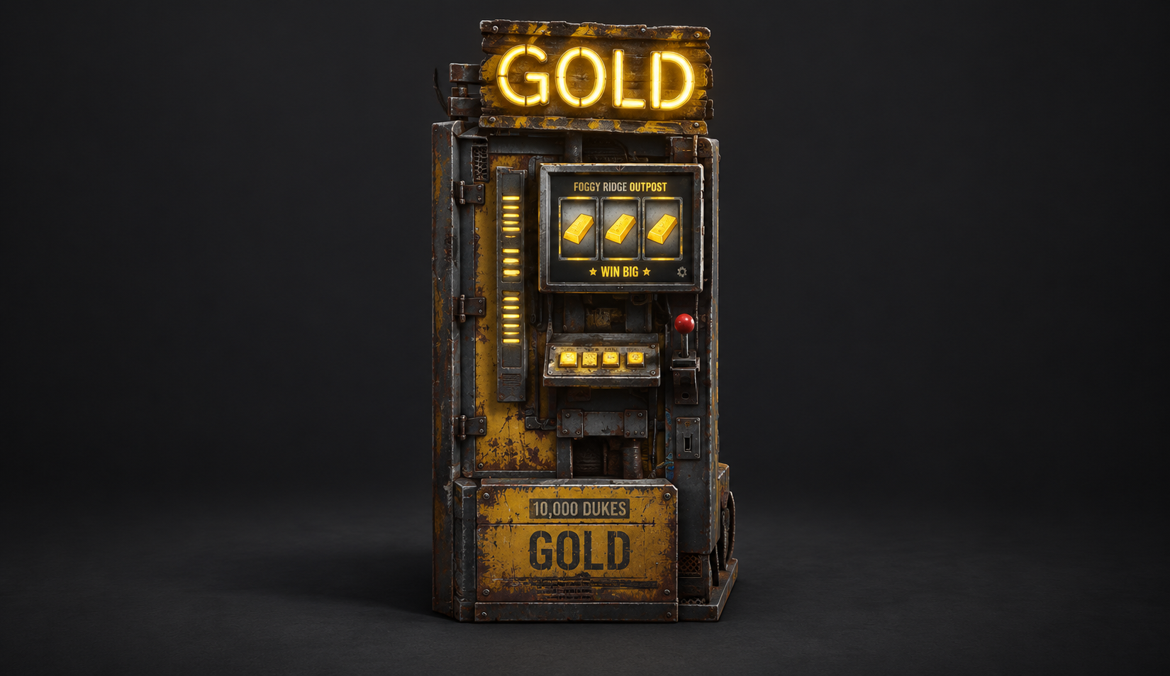 Gold 10,000 Duke Foggy Casino Machine