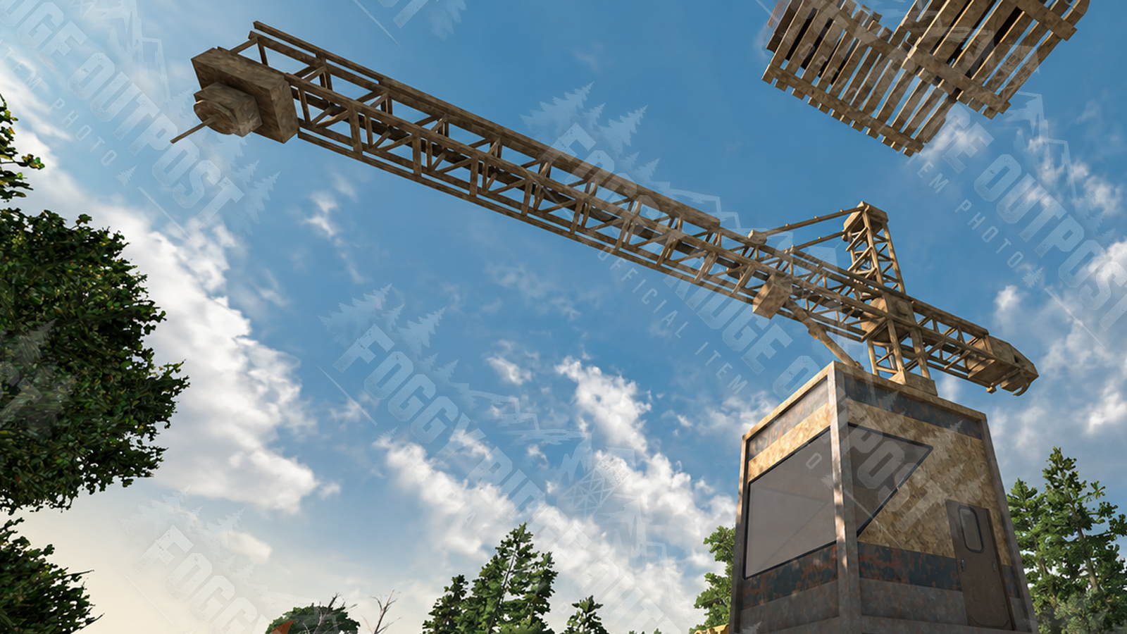 2NA’s crane is tall, polished, and considerably more professional than most Foggy Ridge construction.