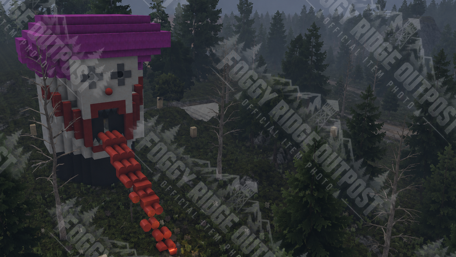 Skorn’s giant clown face is equal parts impressive, hilarious, and likely to appear in your dreams.