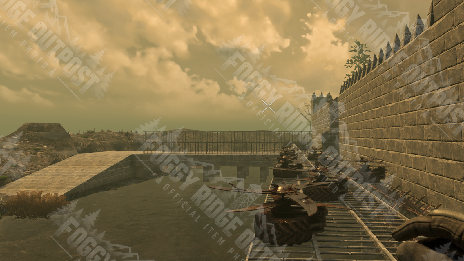 Another angle of a player-built murder base, proudly converting zombies into loot since horde night.