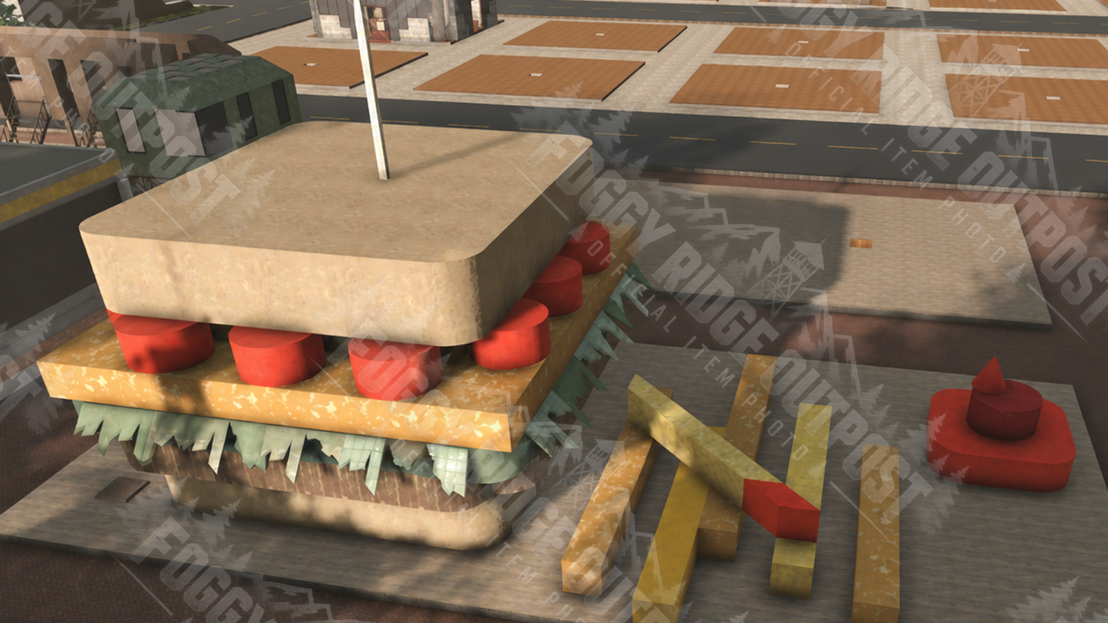 Riz built a hamburger big enough to make the apocalypse look like the side dish.