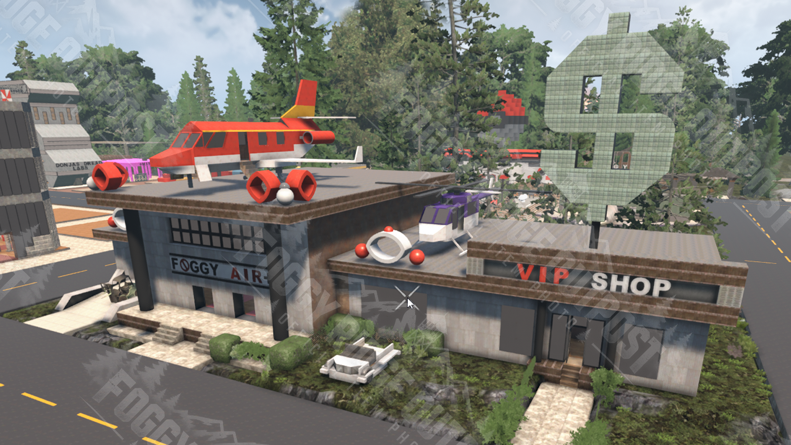 The old Foggy Ridge Airport—before Foggy Air perfected the art of losing both luggage and aircraft parts.